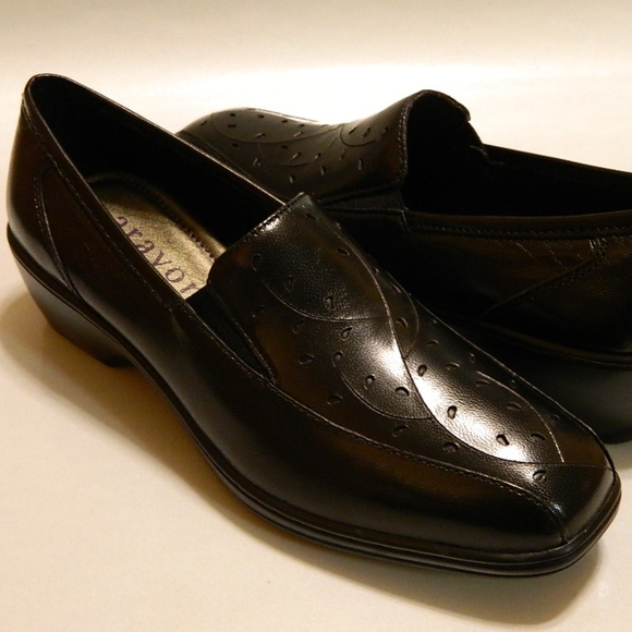 Aravon Shoes - ARAVON Loafers Shoes Leather Black 8M NIB $130